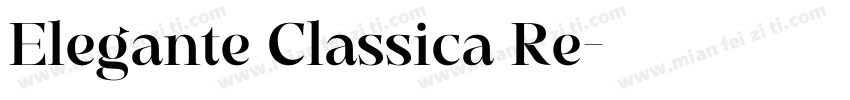 Elegante Classica Re字体转换